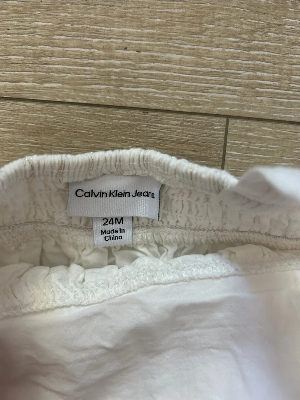 Calvin Klein Jeans Cream Textured A-Line Sundress Set
